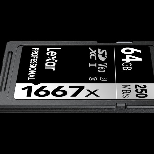 Lexar SDXC UHS-II - Pro Silver Series - V60 1667x 250MB/s - 64GB