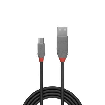 Lindy 1m USB 2.0 Type A to Mini-B Cable,