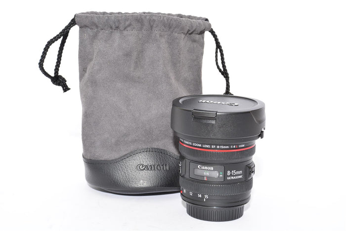 Used Canon EF 8-15mm f/4 L USM Fisheye Zoom Lens