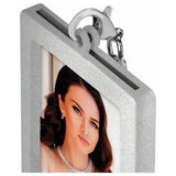 Photo Gift - Metal Keyring - Passport Size - Silver