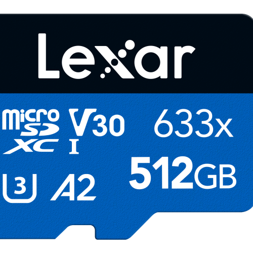 Lexar Micro SDXC UHS-1- Blue Series - V10 633x 100MB/s - 512GB