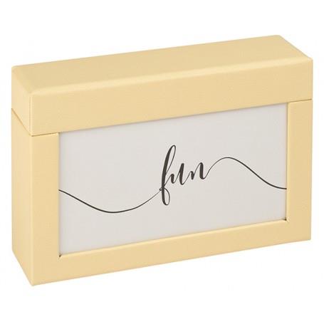 Fun Photo Box Holds 100 6x4 Prints - Cream