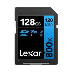 Lexar SDXC 800x PRO - Blue Series - 128GB