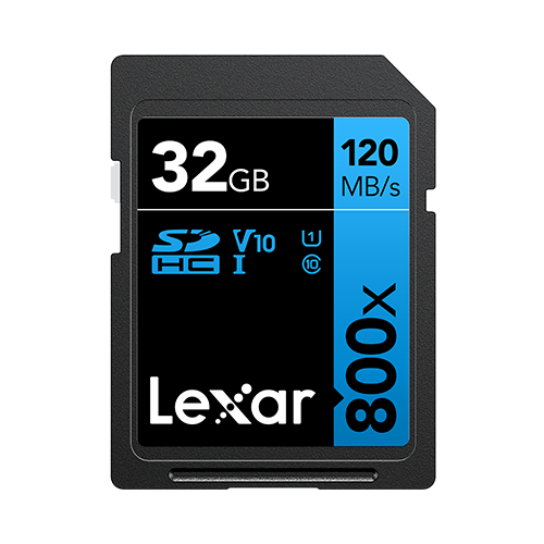 Lexar SDHC UHS-1- Blue Series - V10 800x 150MB/s - 32GB