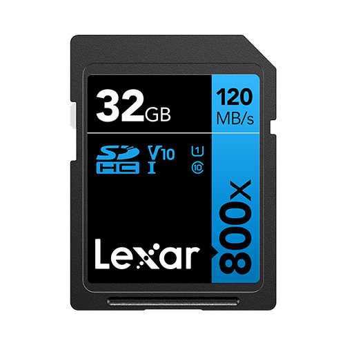 Lexar SDHC 800x PRO - Blue Series - 32GB