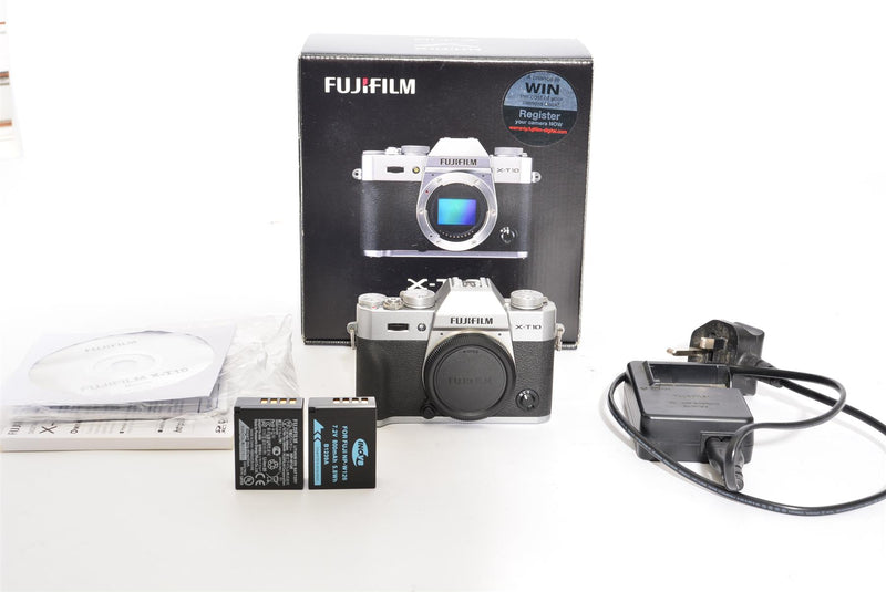 Used Fujifilm X-T10 Silver Argent Body
