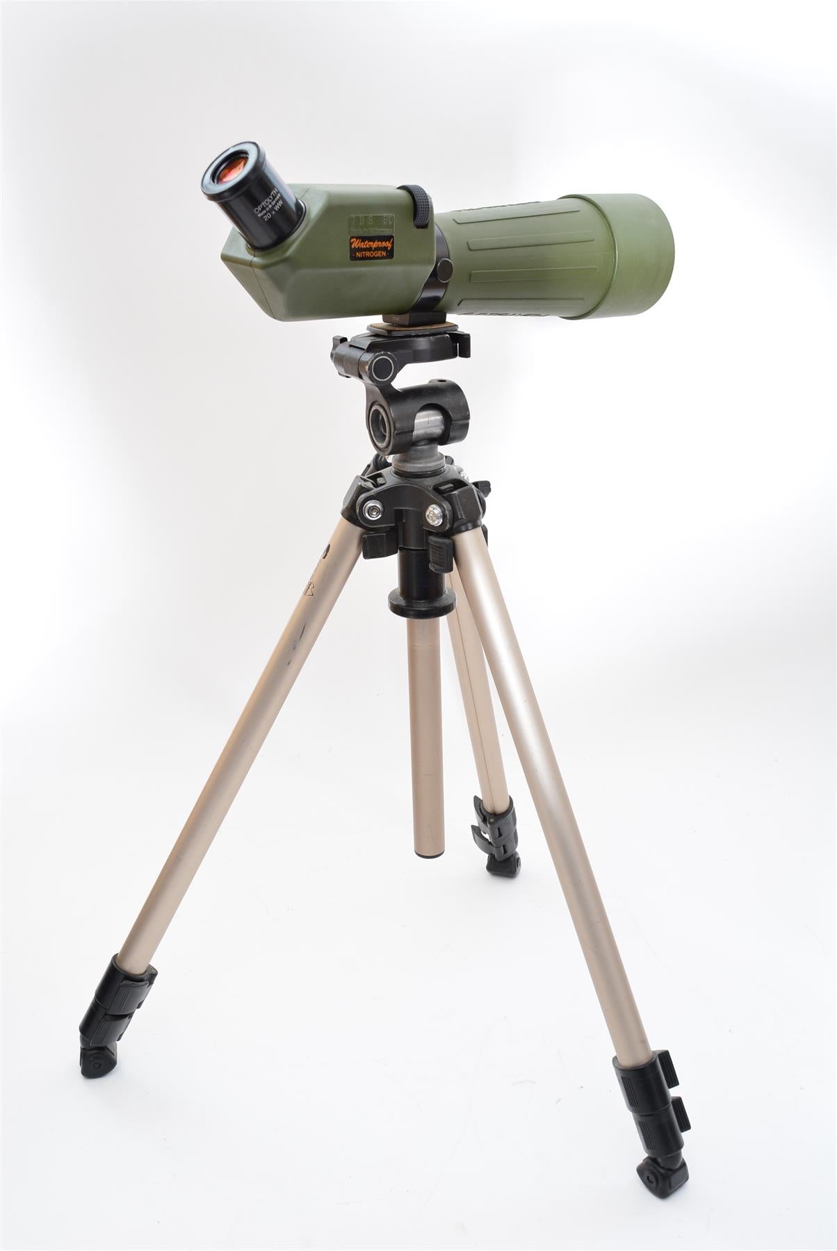 Used Optolyth 20 x WW TBS 80 Scope with Velbon Sherpa Tripod