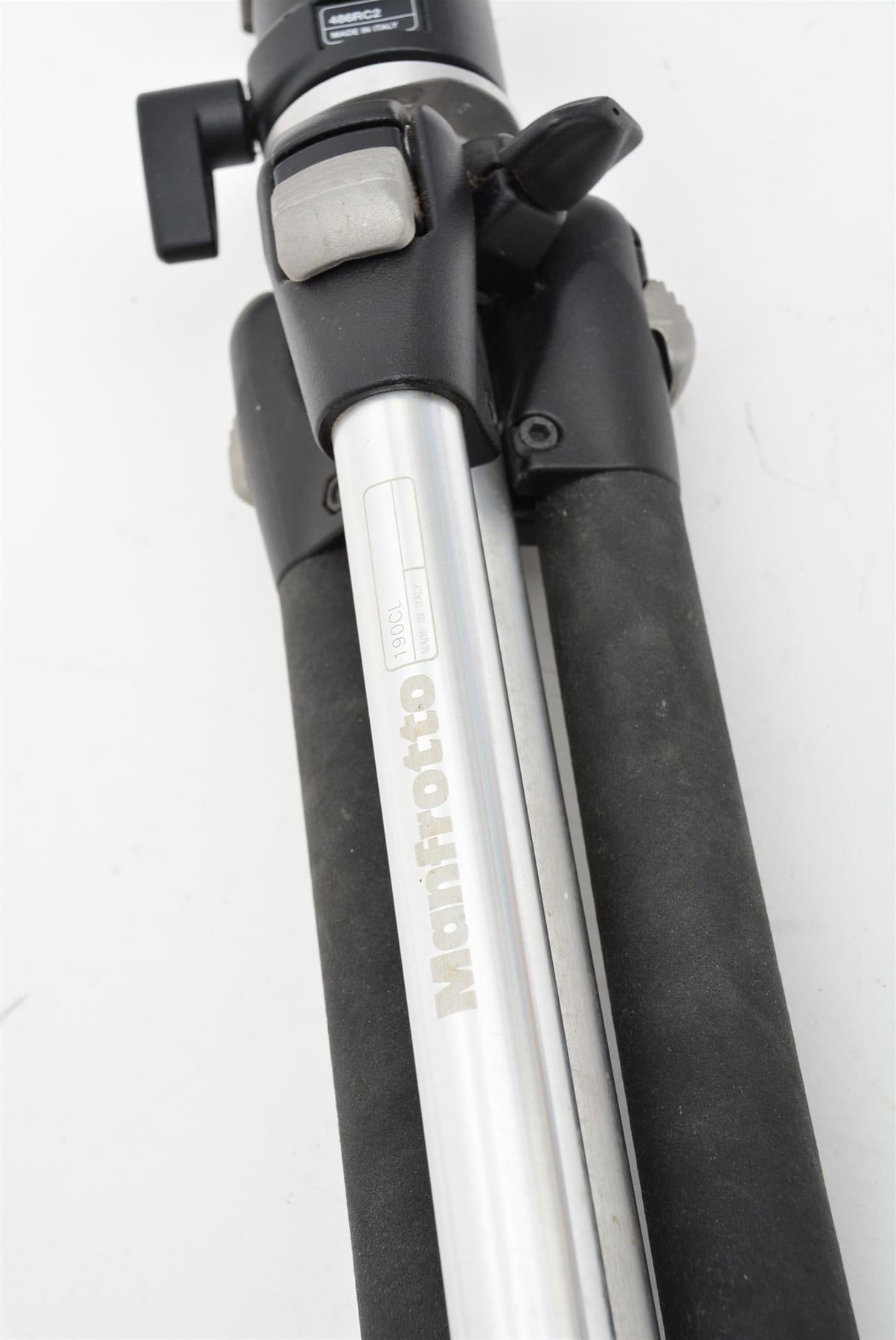 Used Manfrotto 190CL Tripod with 486RC2 Head