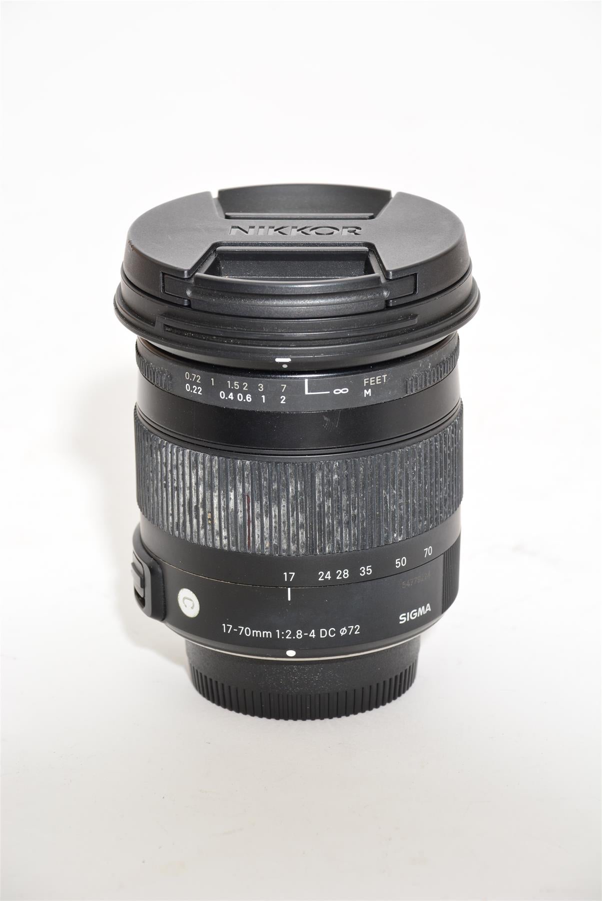 Used Sigma 17-70mm f/2.8-4 DC Lens for Nikon