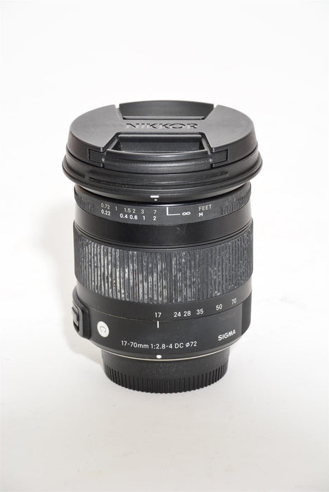 Used Sigma 17-70mm f/2.8-4 DC Lens for Nikon