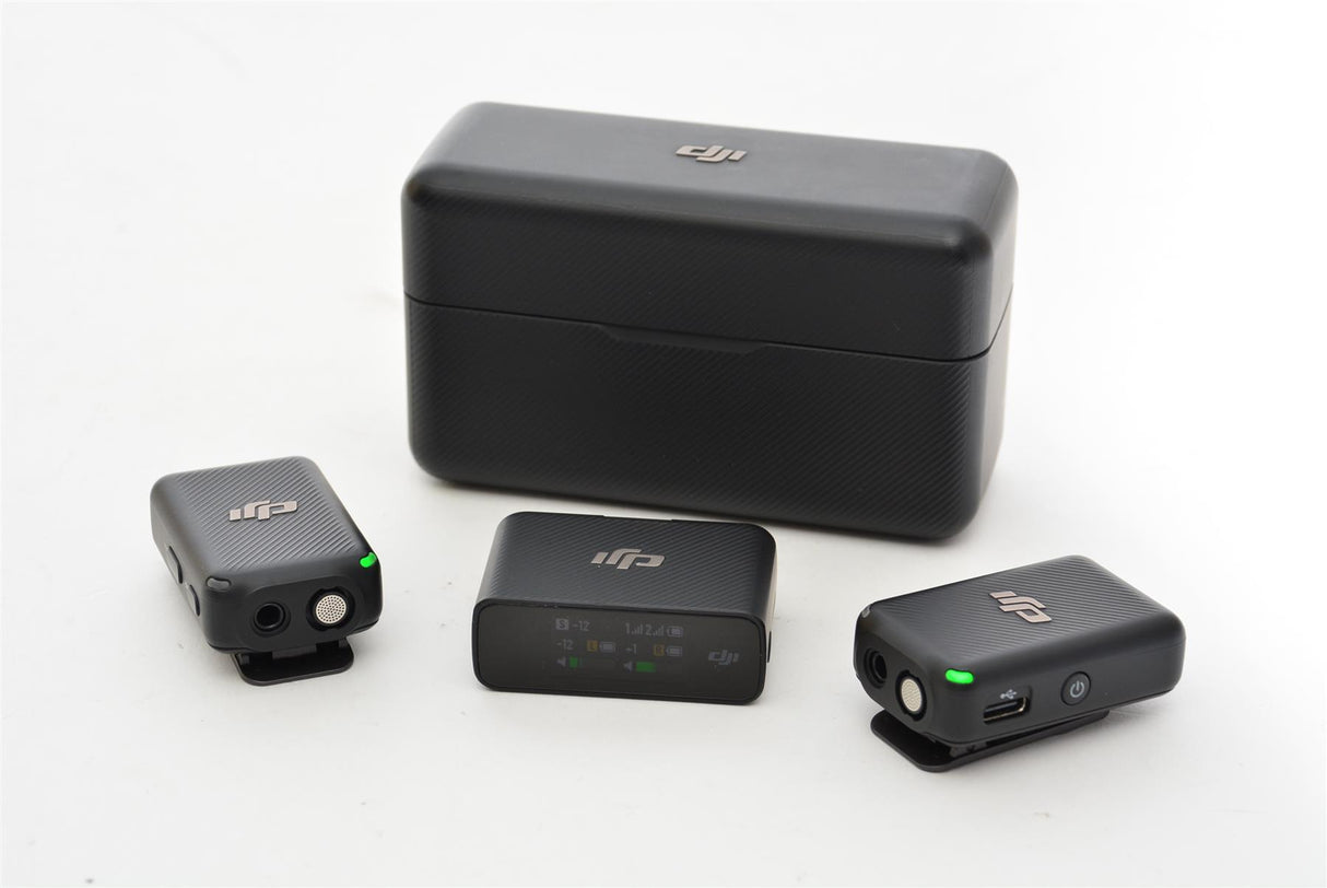 Used DJI Mic with 2 Transmitters and 1 Receiver + Charging Case
