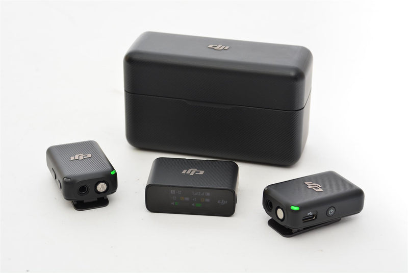 Used DJI Mic with 2 Transmitters and 1 Receiver + Charging Case