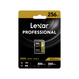 Lexar SDXC UHS-II - Pro Gold Series - V90 2000x 300MB/s - 256GB