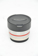 Used Samyang 7.5mm f/3.5 UMC Fisheye MFT Lens - Silver