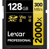 Lexar SDXC UHS-II - Pro Gold Series - V90 2000x 300MB/s - 128GB