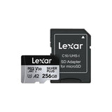 Lexar Professional MicroSDXC UHS-1 - Silver Plus Series - V30 R205/W150MB/s - 256 GB