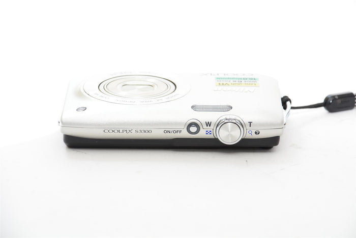 Used Nikon Coolpix S3300 Compact Digital Camera - NO CHARGER INCLUDED