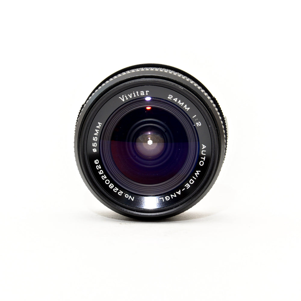 Used Vivitar 24mm f/2 Auto Wide Angle OM Mount Lens
