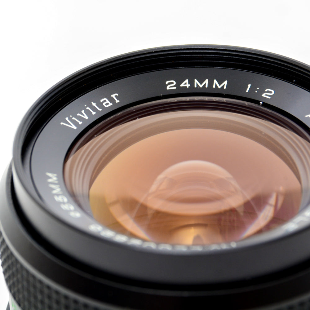 Used Vivitar 24mm f/2 Auto Wide Angle OM Mount Lens