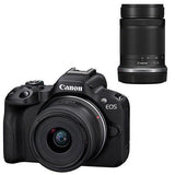 Canon EOS R50 Digital Camera- RF-S 18-45mm a- RF-S 55-210mm IS STM Lens