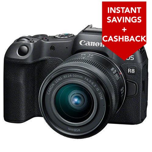Canon EOS R8 Digital Camera - RF 24-50mm IS STM Lens