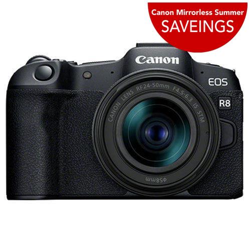 Canon EOS R8 Digital Camera - RF 24-50mm IS STM Lens