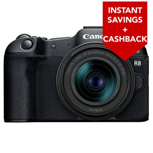 Canon EOS R8 Digital Camera - RF 24-50mm IS STM Lens
