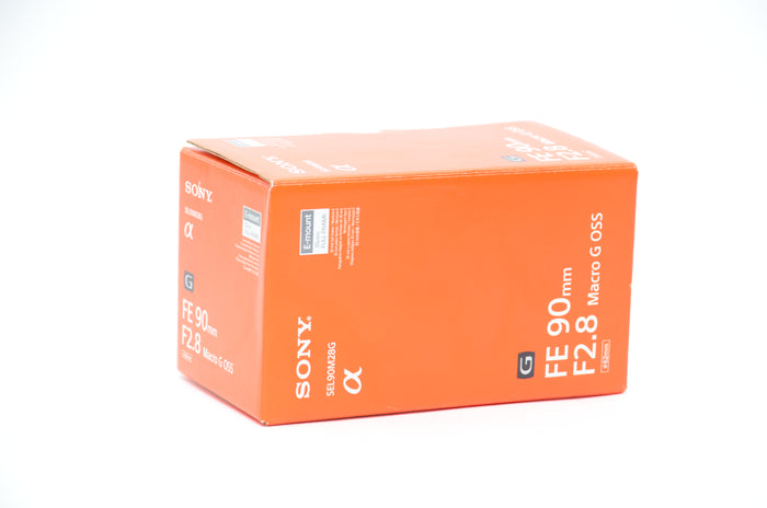 Used Sony SEL90M28G FE 90mm F/2.8 E-Mount Full-Frame Macro G OSS Lens