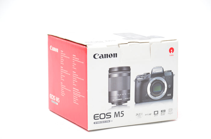 Used Canon EOS M5 Camera Body with EF-M 18-150mm f/3.5-6.3 IS STM Lens