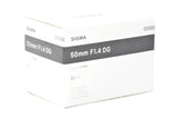 Used Sigma 50mm f/1.4 DG HSM Nikon F Mount Lens