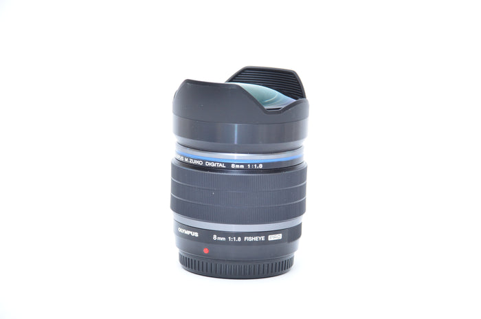 Used Olympus M.Zuiko ED 8mm f/1.8 fisheye Pro lens