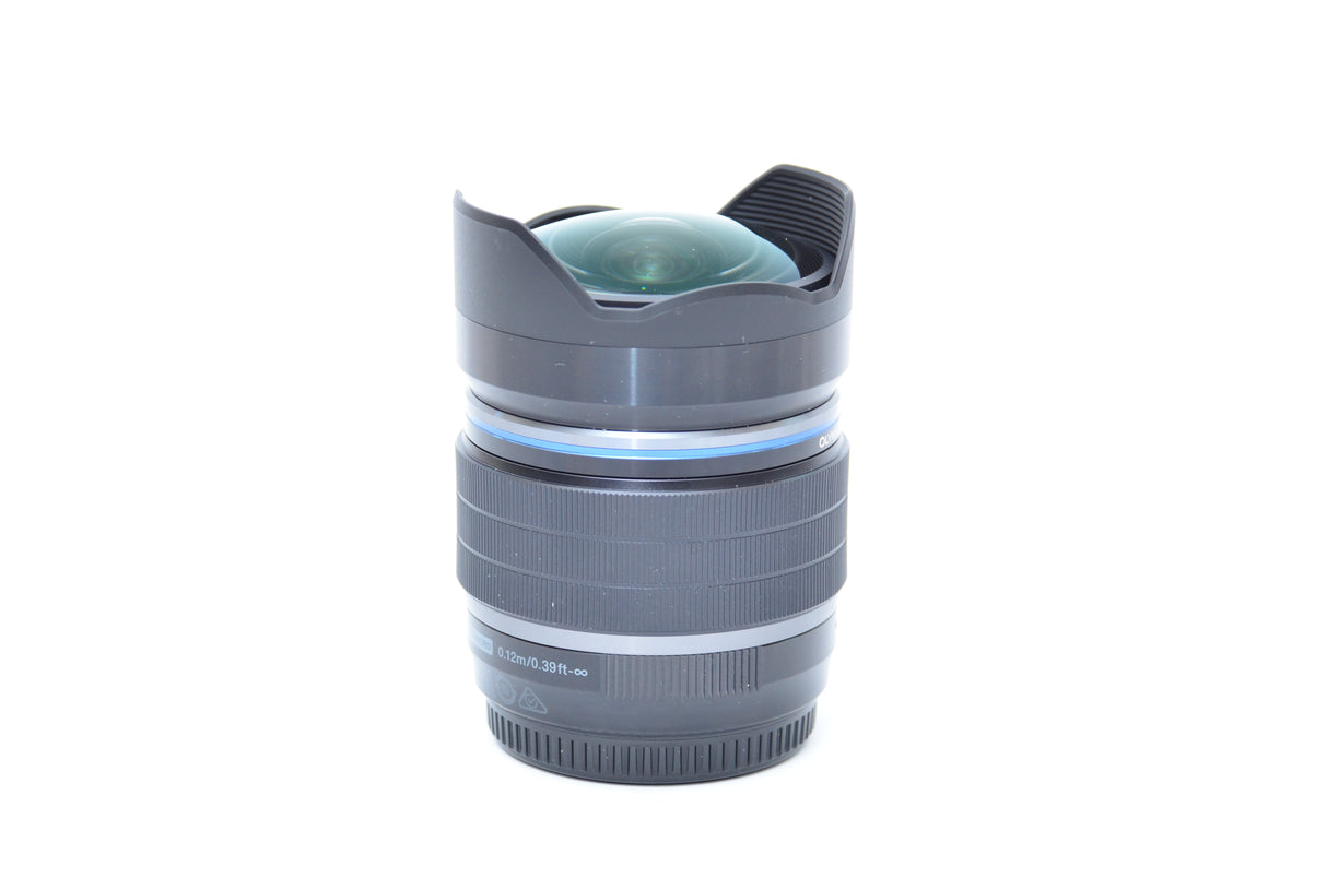 Used Olympus M.Zuiko ED 8mm f/1.8 fisheye Pro lens