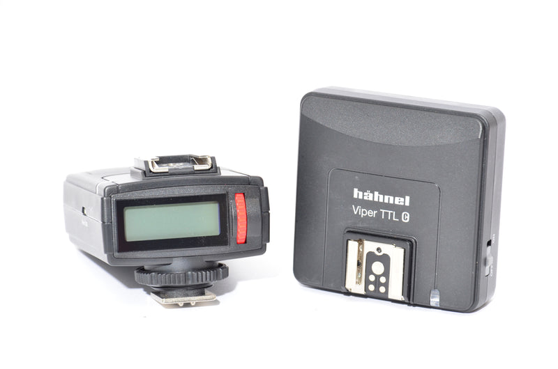 Used Hahnel Viper Transmitter and Receiver TTL Kit For Canon