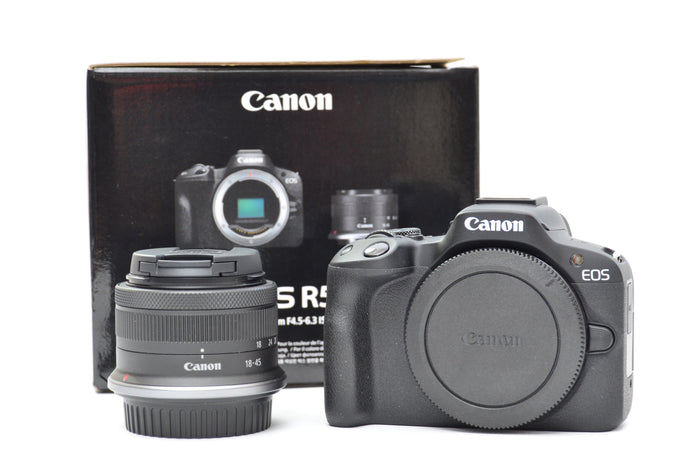 Used Canon R50 RF-S 18-45mm F4.5-6.3 IS STM KIT