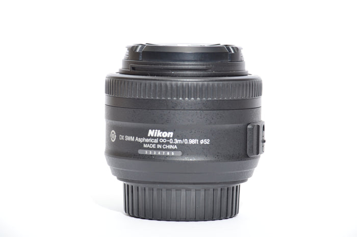 Used Nikon Nikkor 35mm AFS DX F/1.8 Lens