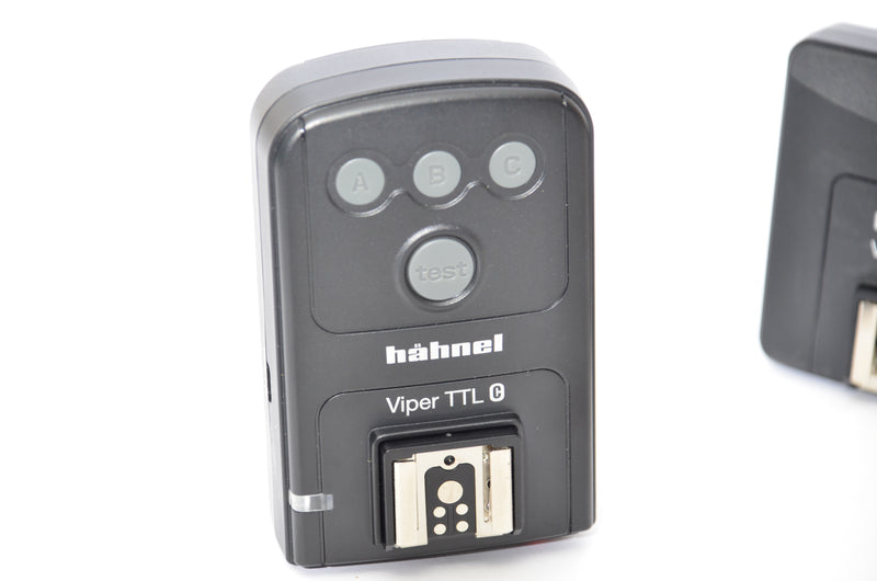 Used Hahnel Viper Transmitter and Receiver TTL Kit For Canon