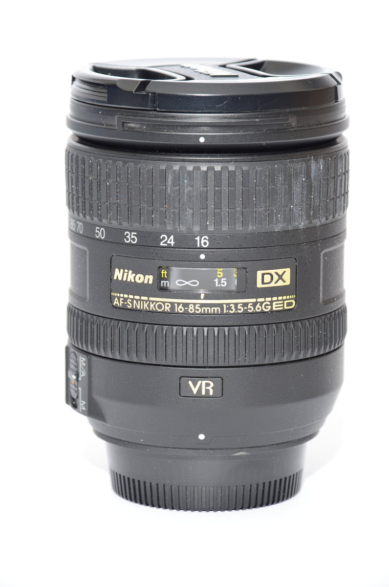 Used Nikon AF-S Nikkor 16-85mm f/3.5-5.6 VR DX G ED Lens