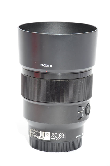 Used Sony FE 85mm f/1.8 Lens