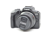Used Canon R50 RF-S 18-45mm F4.5-6.3 IS STM KIT