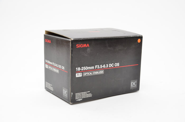 Used Sigma 18-250mm f/3.5-6.3 DC OS for Canon EF-S