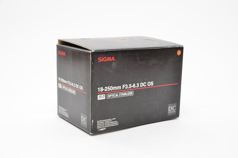 Used Sigma 18-250mm f/3.5-6.3 DC OS for Canon EF-S