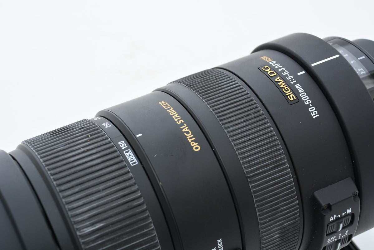Used Sigma 150-500mm f/5-6.3 APO HSM Canon Fit Lens