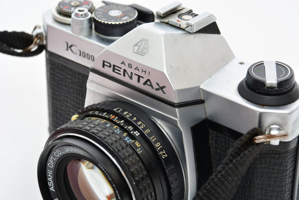 Used Pentax Asahi K1000 with 50mm f/1.7 Lens