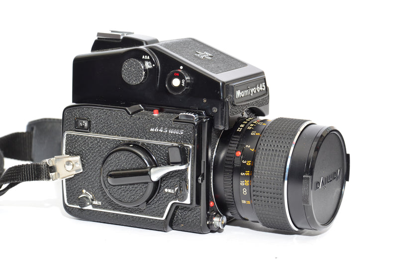 Used Mamiya 645 1000S Vintage Camera + 80mm Lens + Accessories