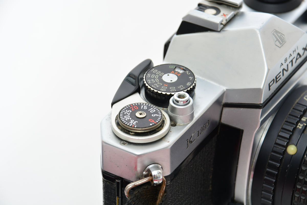 Used Pentax Asahi K1000 with 50mm f/1.7 Lens