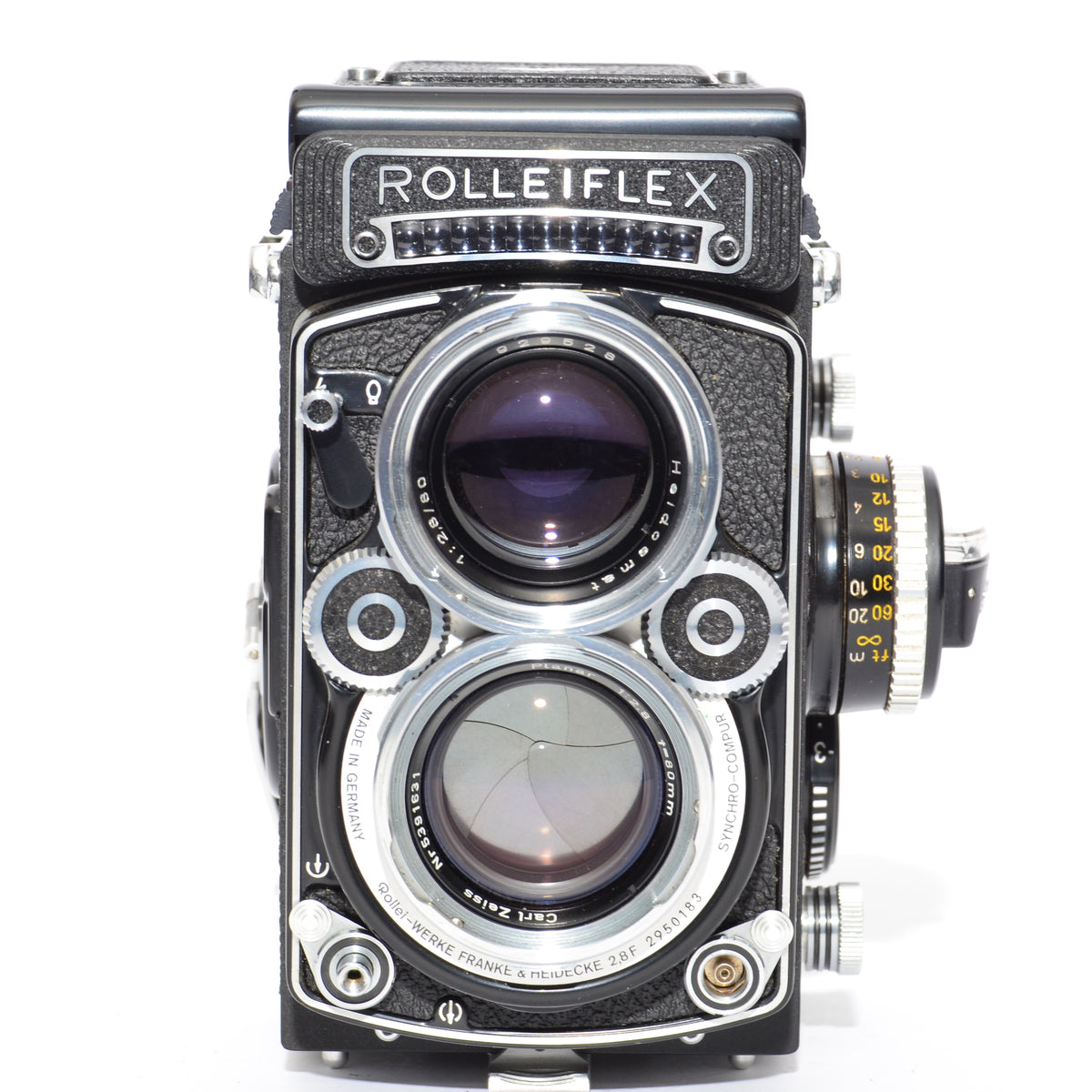 Used Rolleiflex 2.8F White Face With Original Leather Case – Cambrian ...