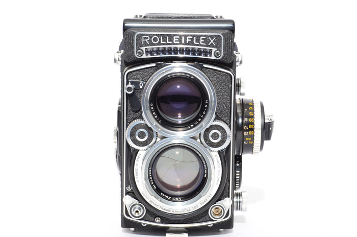 Used Rolleiflex 2.8F White Face With Original Leather Case