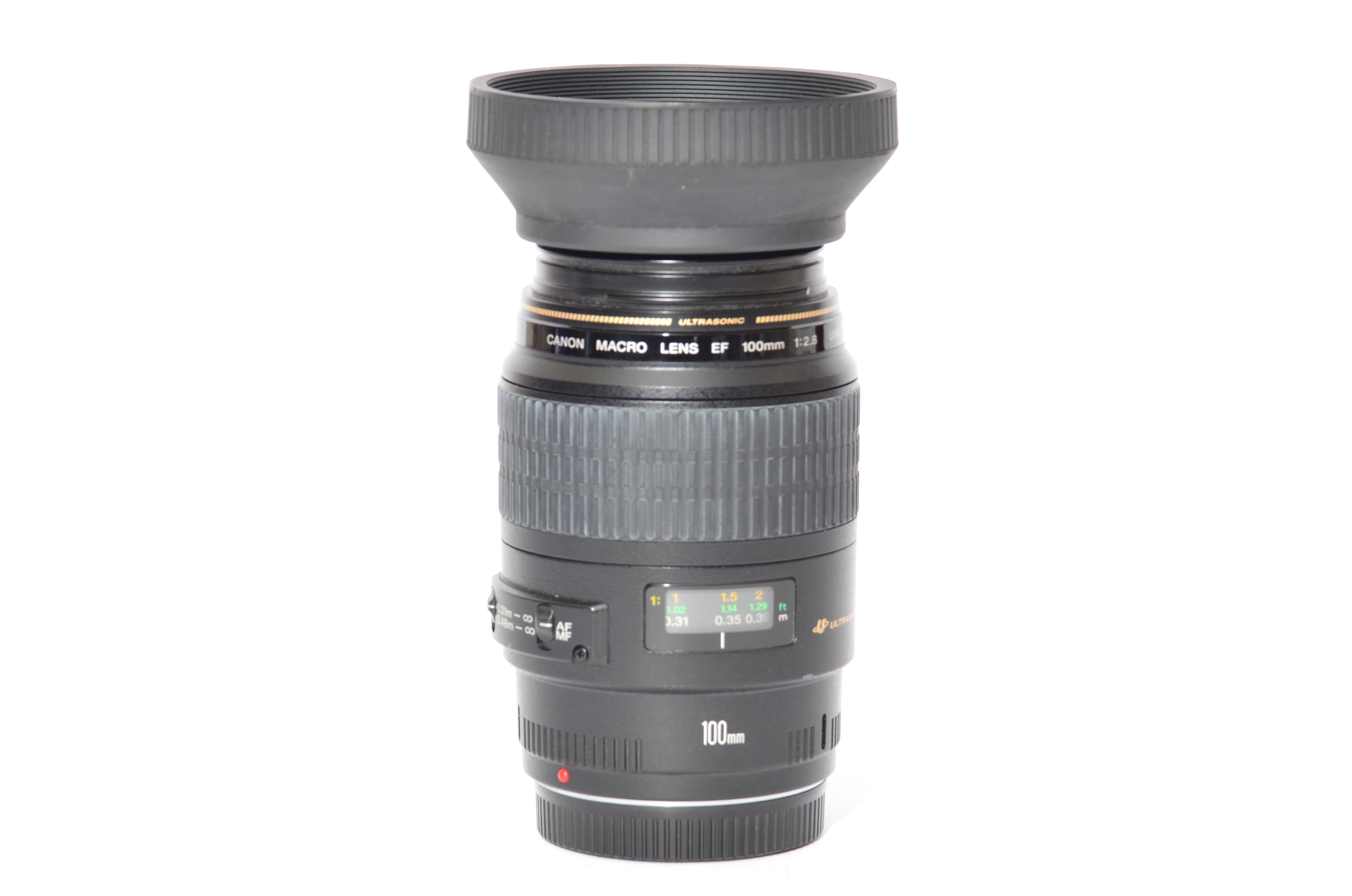 Used Canon EF 100mm f/2.8 USM Macro Lens