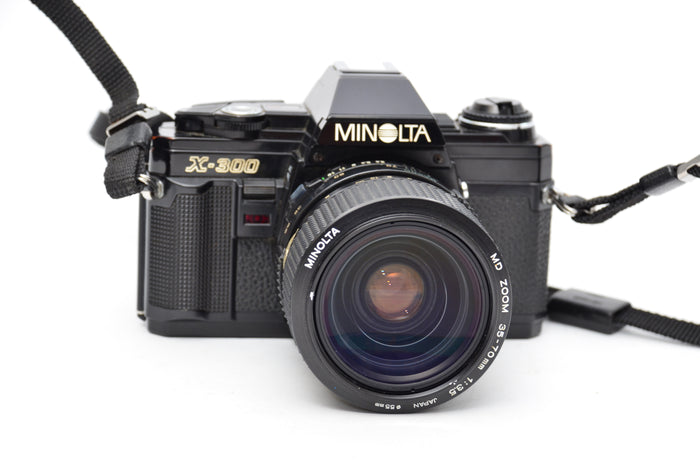 Used Minolta X-300 Camera with MD Zoom 35-70mm f/3.5 Lens