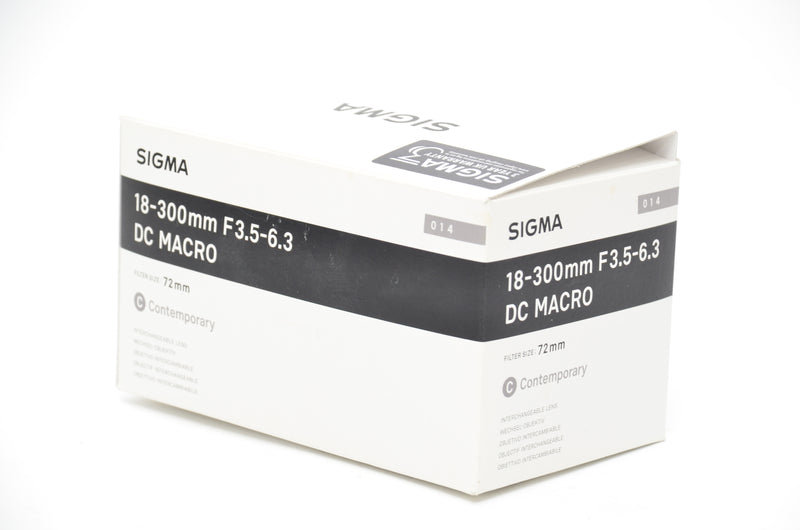 Used Sigma 18-300mm f/3.5-6.3 DC MACRO Contemporary Nikon Fit Lens